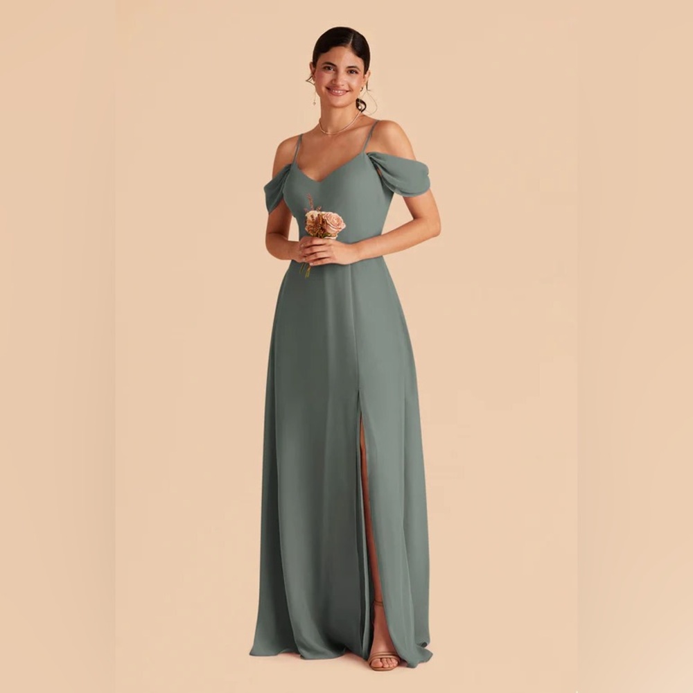 NWT Birdy Grey Devin Convertible Dress in Chiffon Sea Glass